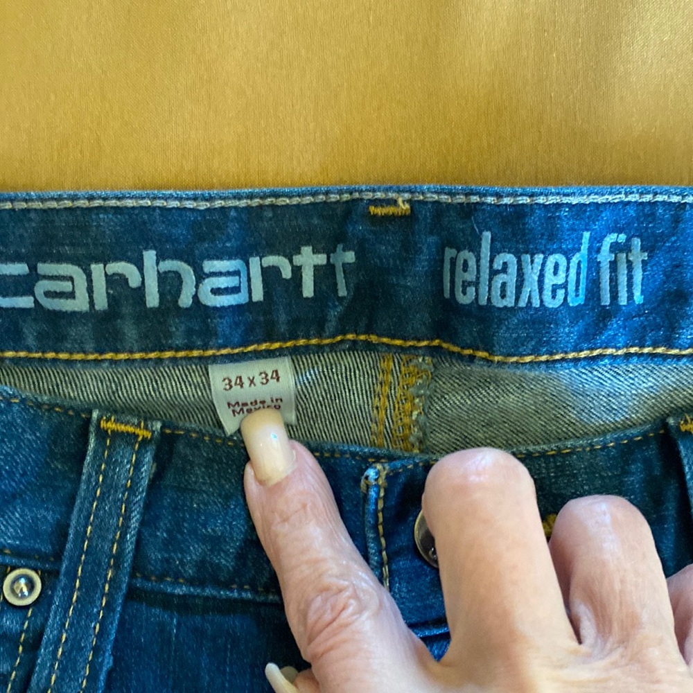 Carhart relaxed, fit men’s jeans 34 waist 34 length like new